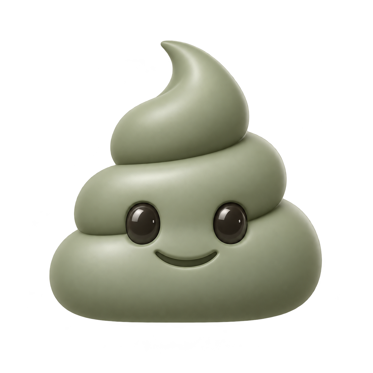 Crotte 3D verdâtre façon Memoji